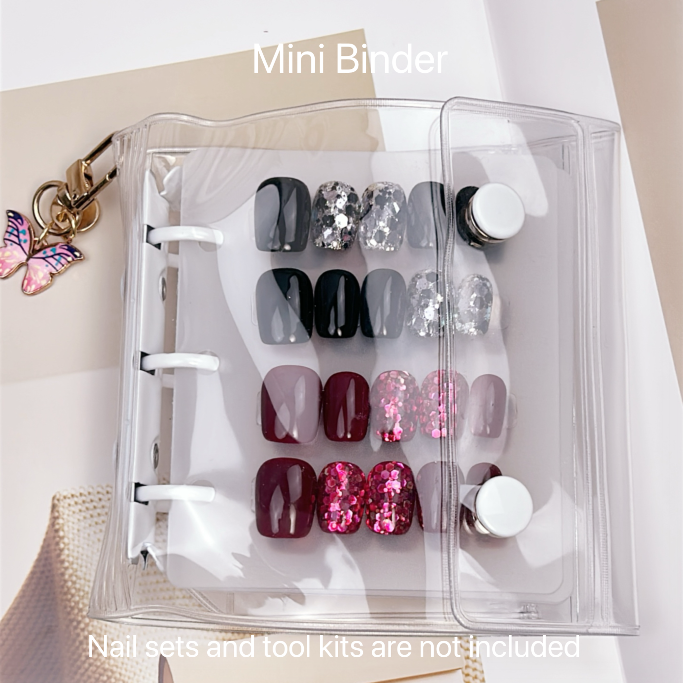 Press On Nails Travel Binder