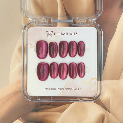 N32 Berry Velvet Cat Eye