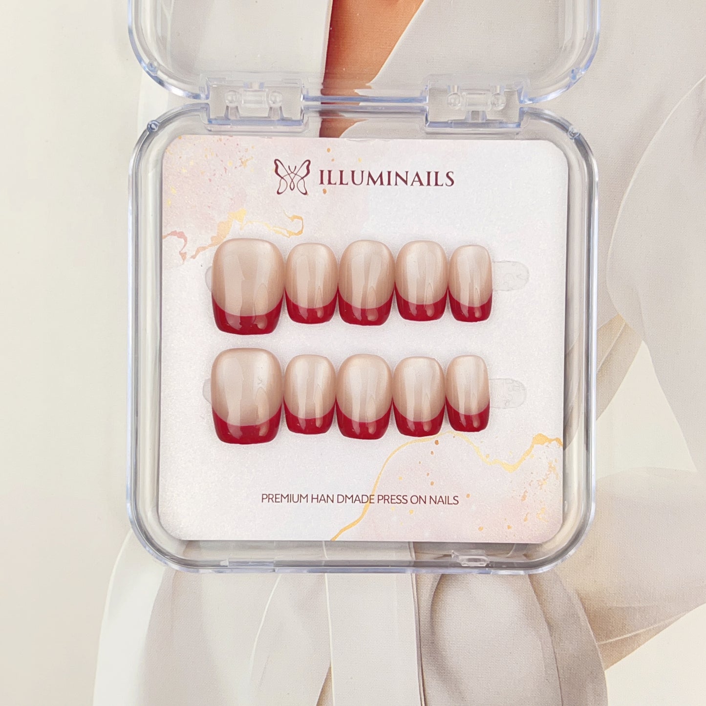 N40 Red French Cat Eye