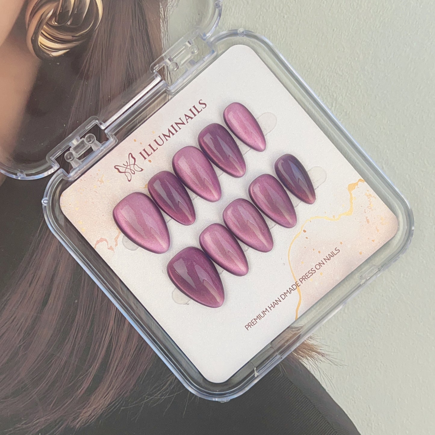 N42 Mauve Purple Cat Eye