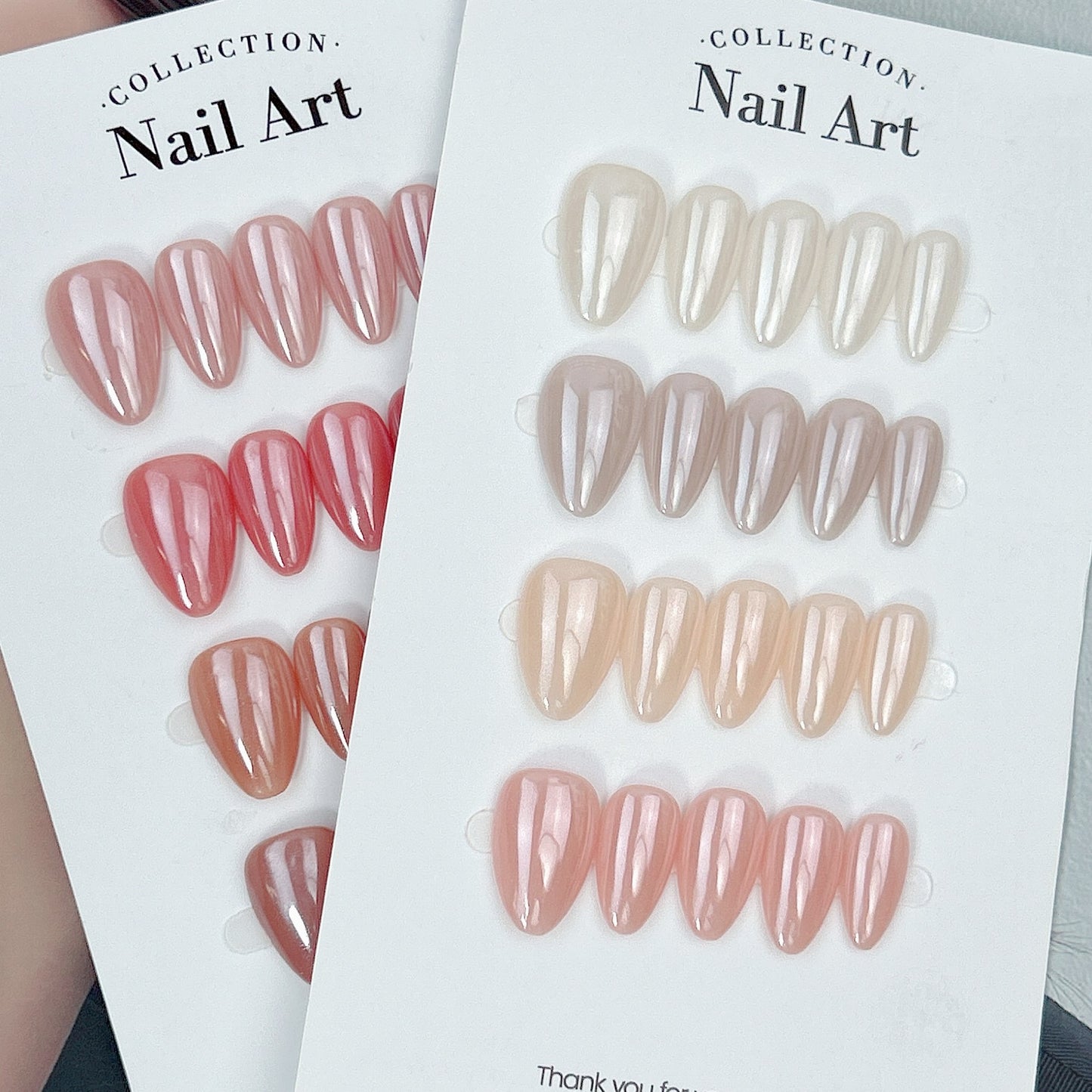 Everyday Nude short almond press-on nails in eight wearable neutral shades