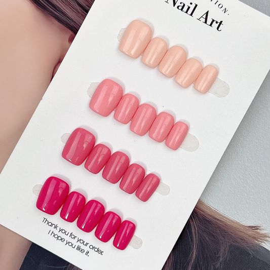 Blush Palette press-on nails, main product view
