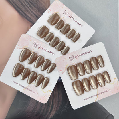 Muted Chrome press-on nails, alternate product view 8