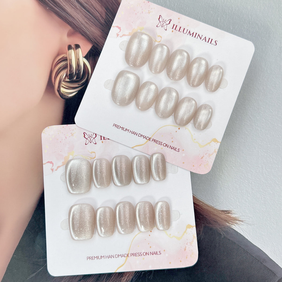 Icy Veil press-on nails, alternate product view 7
