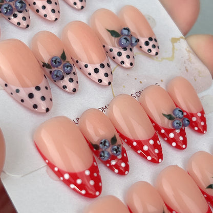 Blueberry Kiss press-on nails, alternate product view 2