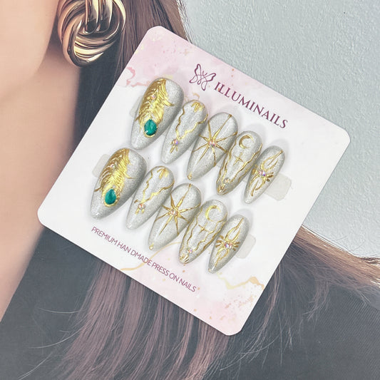 Stellar Veil press-on nails, main product view