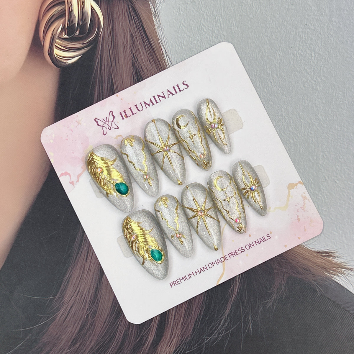 Stellar Veil press-on nails, alternate product view 3