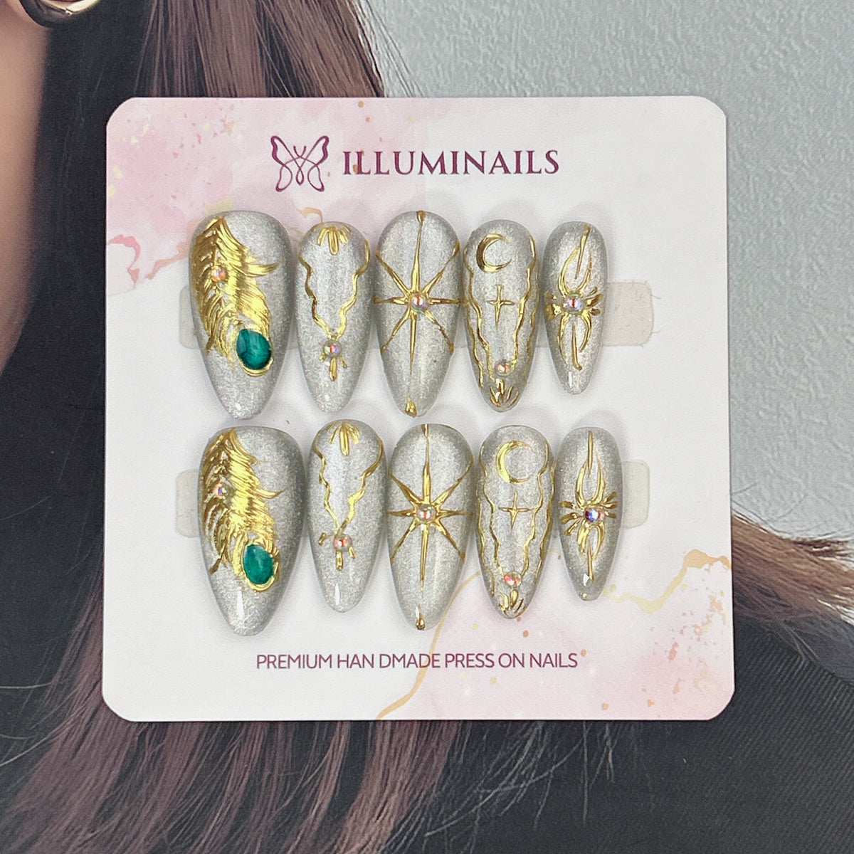Stellar Veil press-on nails, alternate product view 2