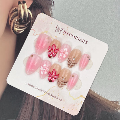 Blossom Picnic press-on nails, main product view