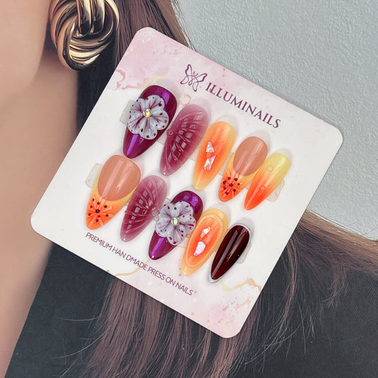 Mystic Bloom press-on nails, main product view