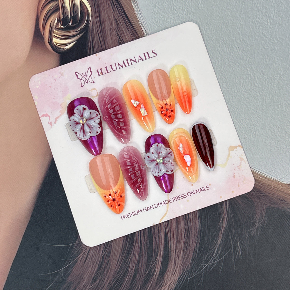 Mystic Bloom press-on nails, alternate product view 3