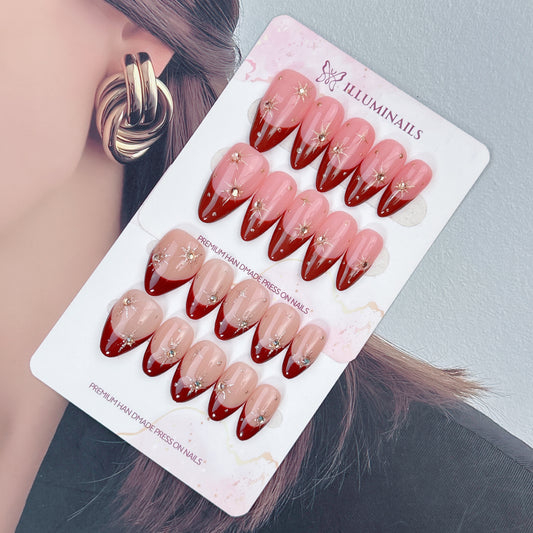 Golden Twilight press-on nails, main product view