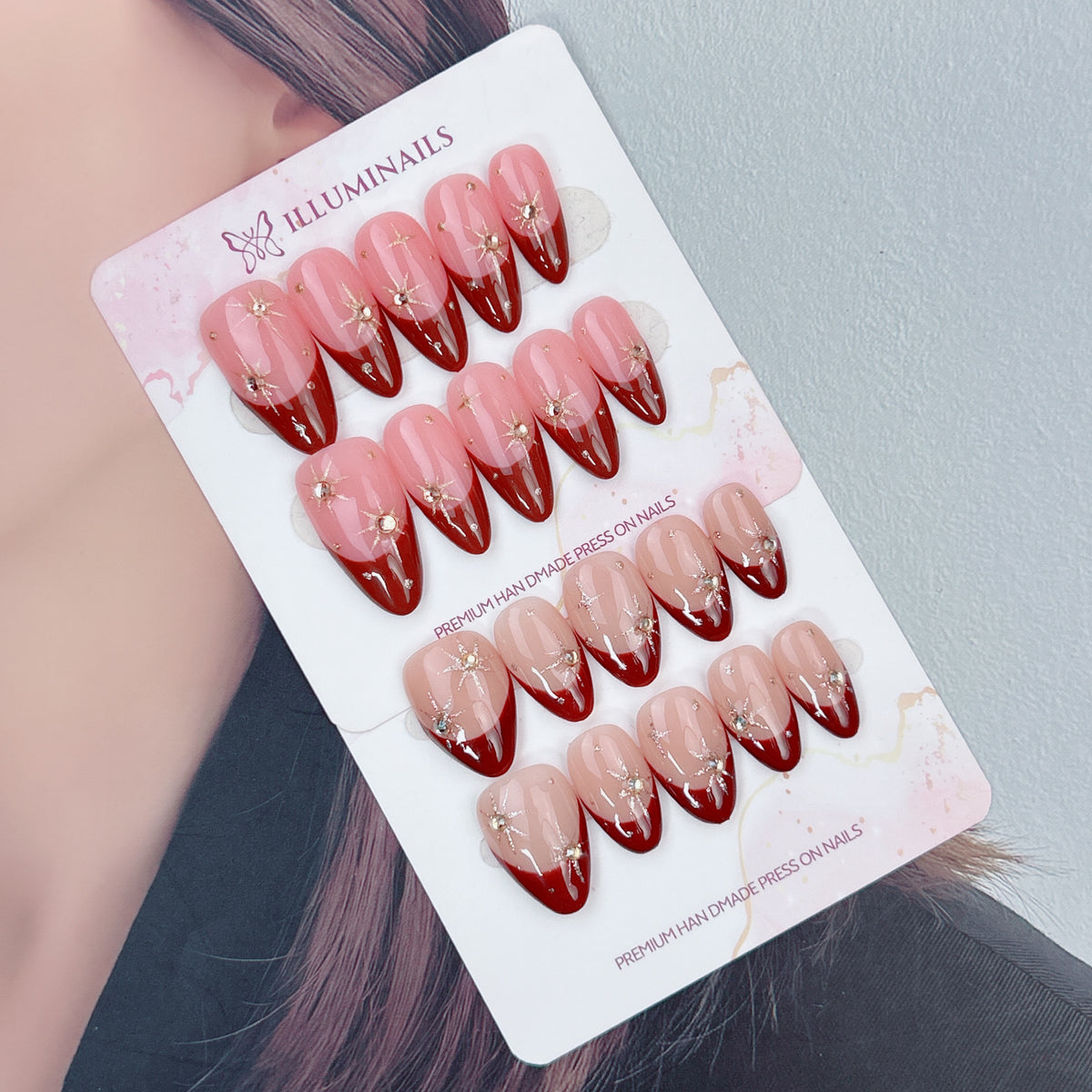Golden Twilight press-on nails, alternate product view 2