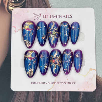 Cosmic Spell press-on nails, alternate product view 2