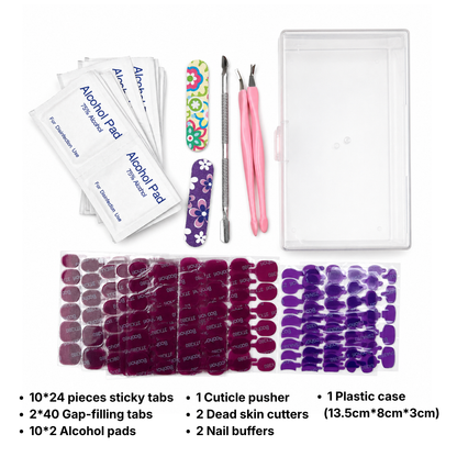 Press-On Nail Travel Kit – Pro-Fit Extra-Strong Adhesive Tabs