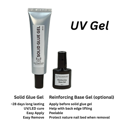 Solid Glue Gel + Reinforcing Base Gel Set