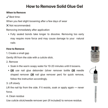 Solid Glue Gel + Reinforcing Base Gel Set