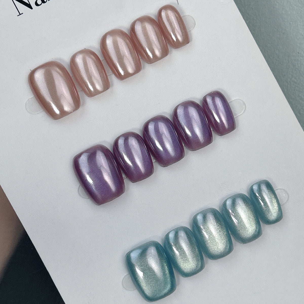 Lunar Pastels press-on nails, close-up detail