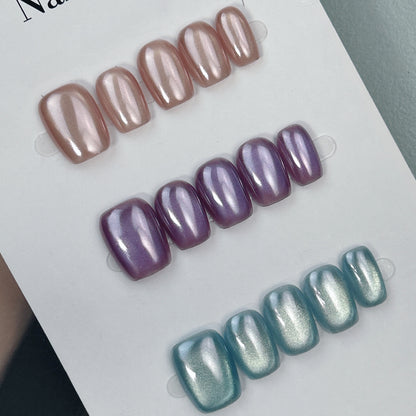Lunar Pastels press-on nails, close-up detail