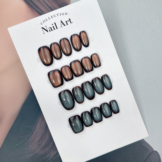 Midnight Ember press-on nails, main product view