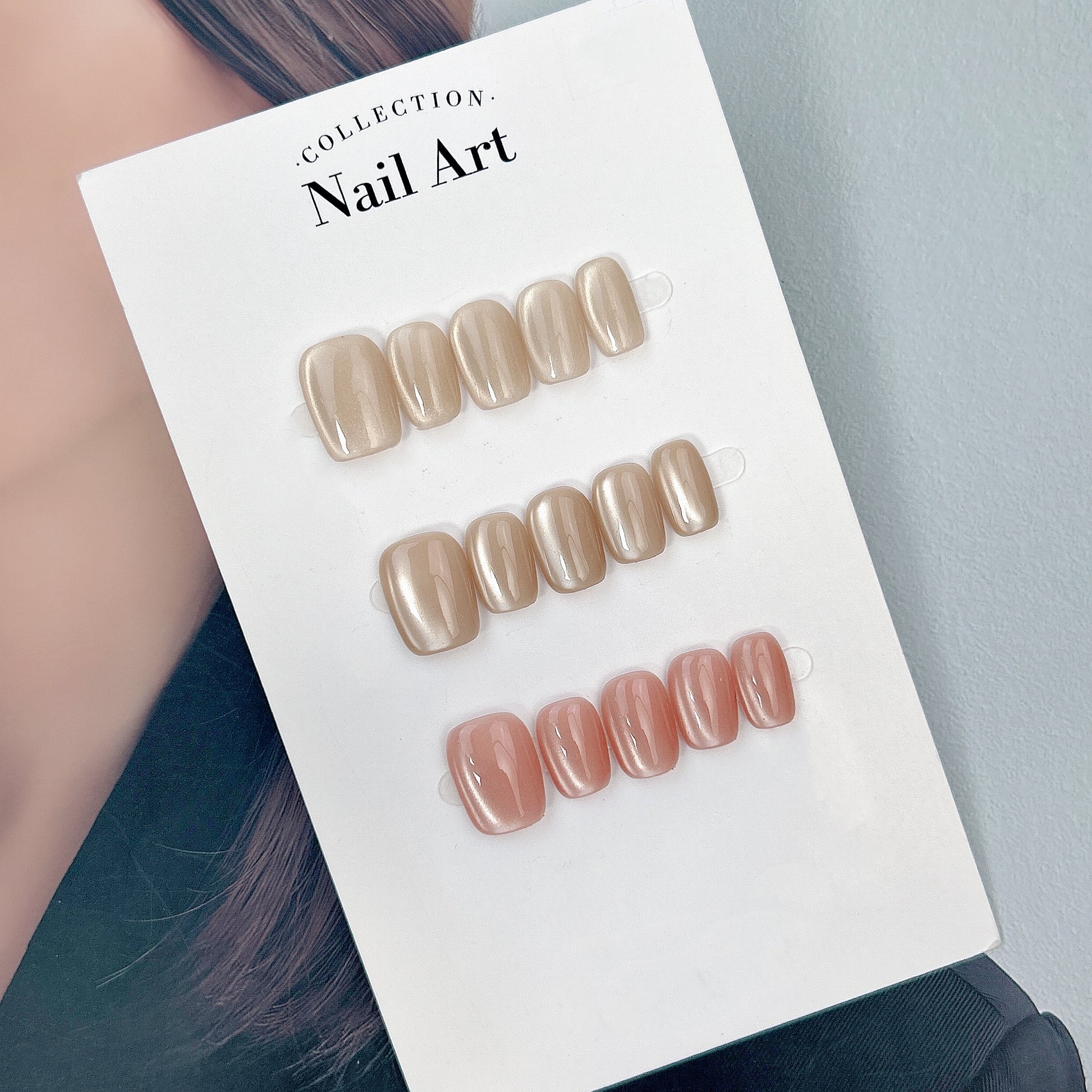 Bare Radiance nude and warm glow press-on nails collection