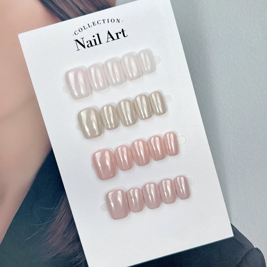 Pearl Whisper press-on nails, main product view