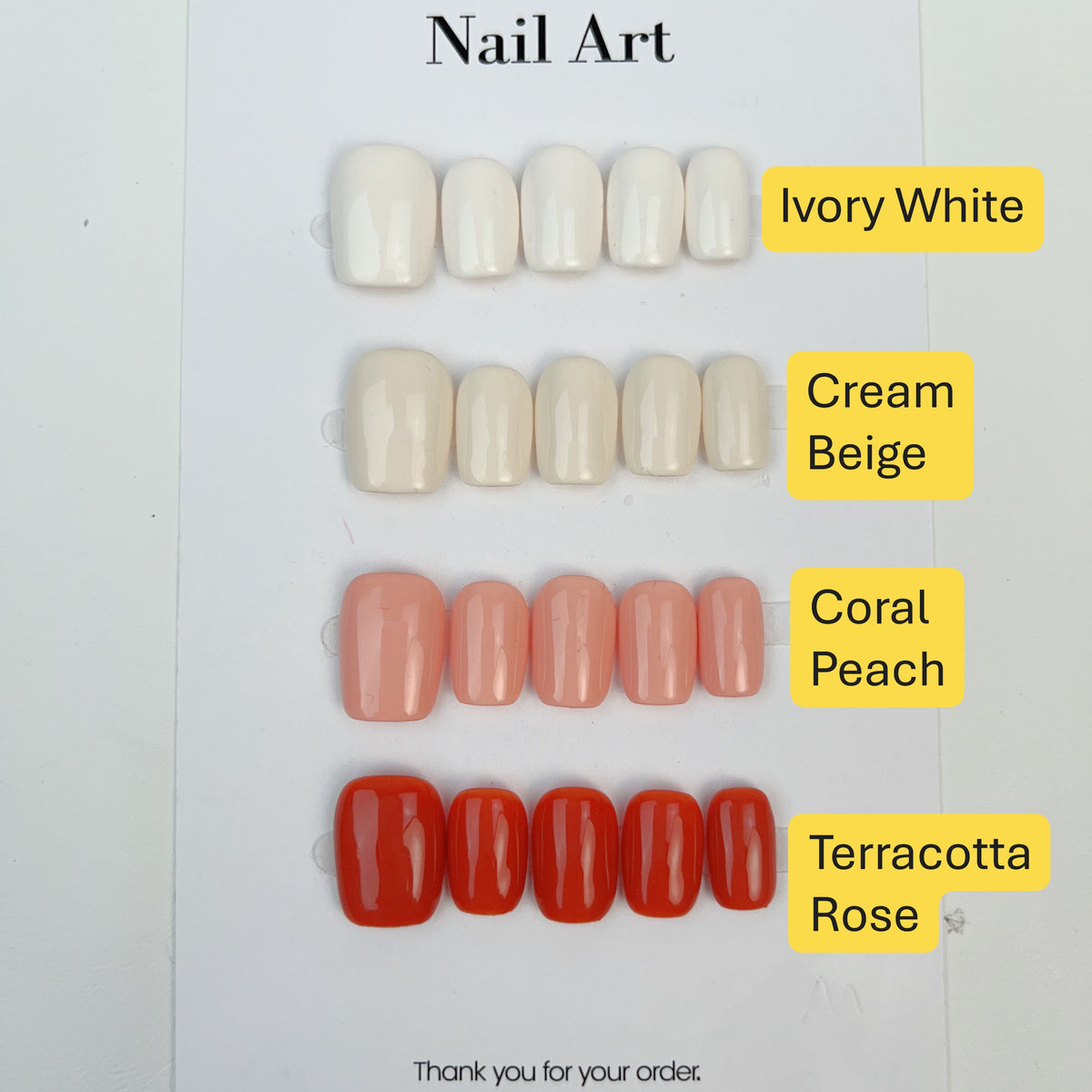 Apricot Glow press-on nails, alternate product view 2