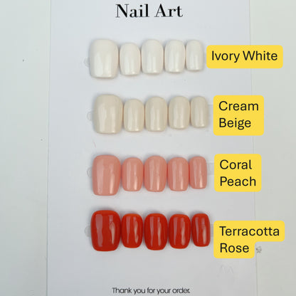 Apricot Glow press-on nails, alternate product view 2