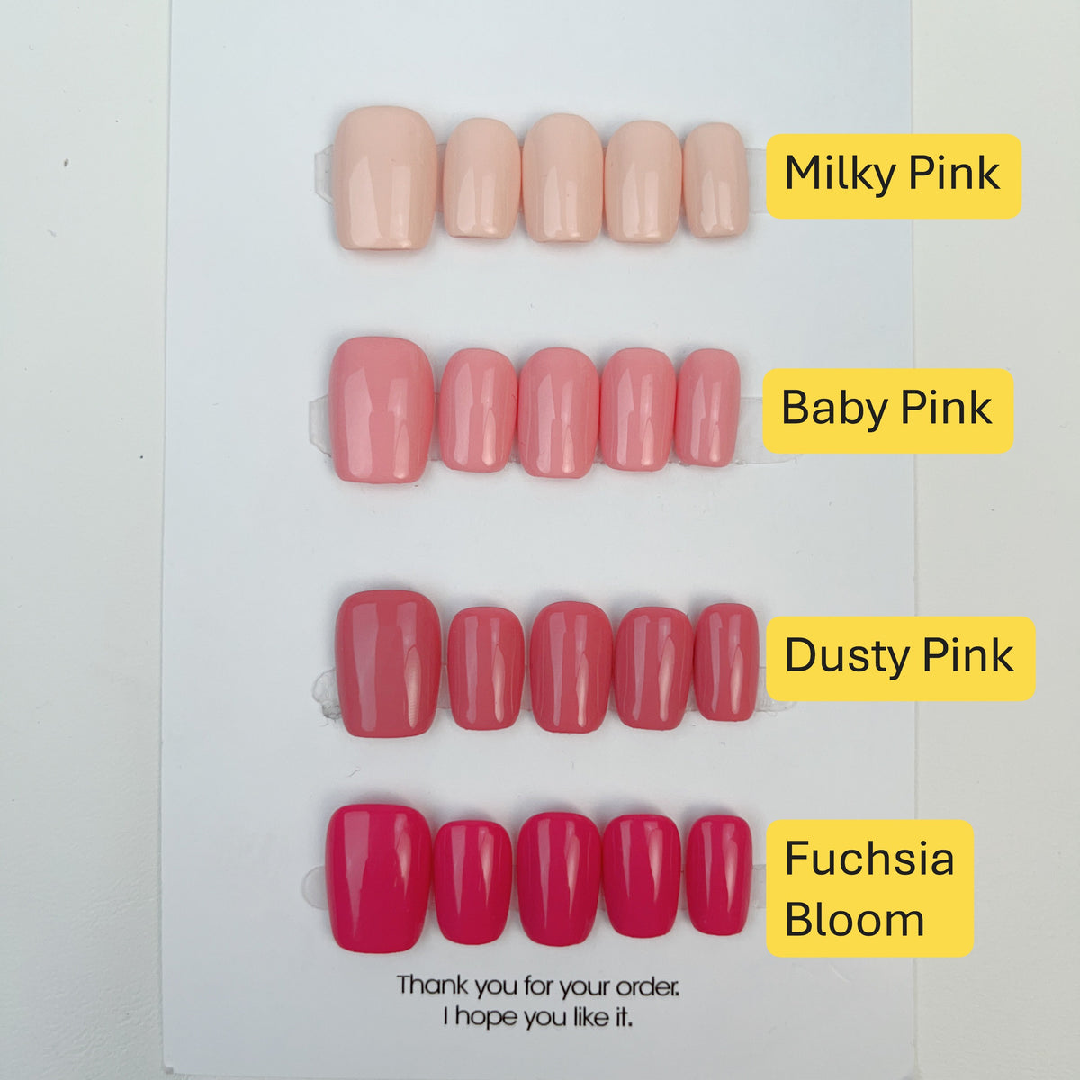Blush Palette press-on nails, alternate product view 3