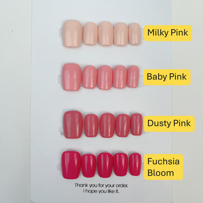 Blush Palette press-on nails, alternate product view 3