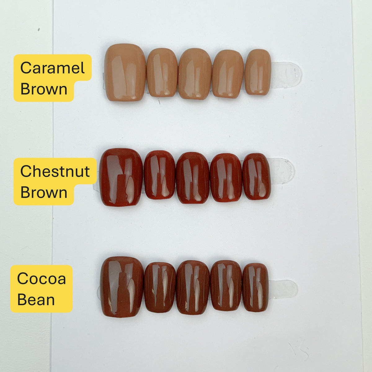 Modern Browns press-on nails, alternate product view 6