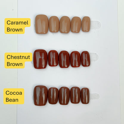Modern Browns press-on nails, alternate product view 6