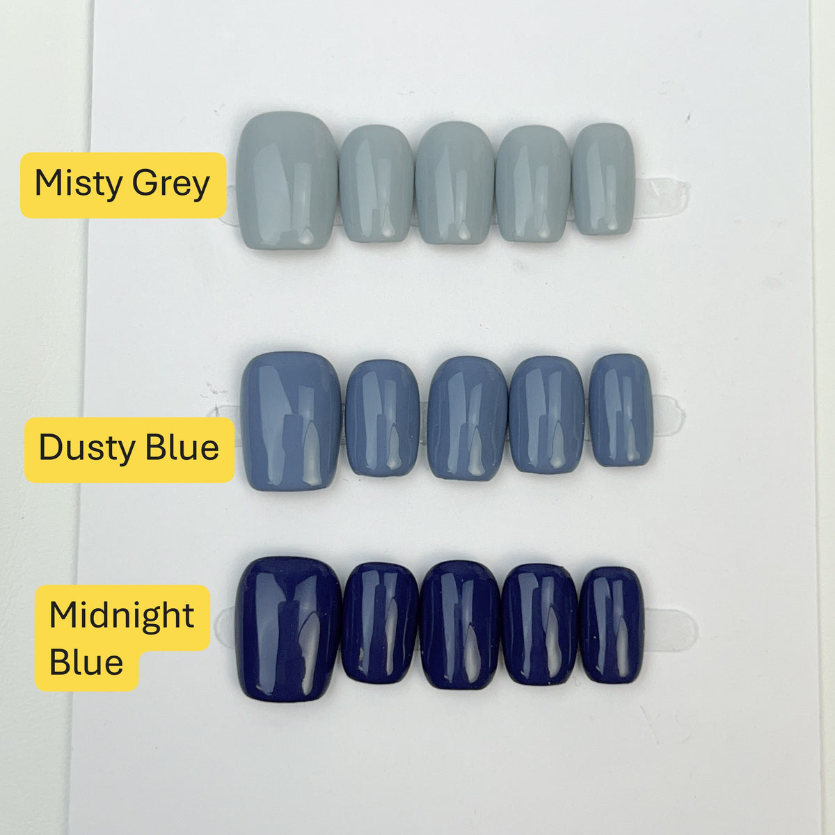 Frosted Blue press-on nails, alternate product view 6