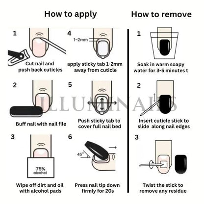 How to apply and remove press-on nails