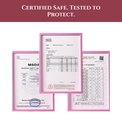 SGS, MSDS and product safety testing documents for Pro-Fit Extra-Strong Adhesive Tabs